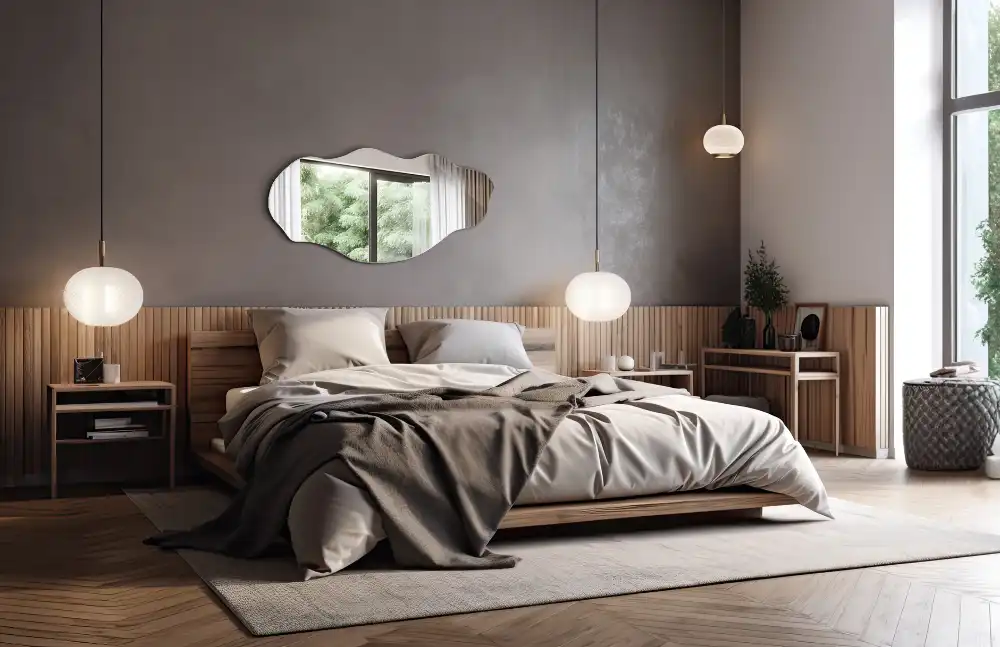 Asymmetrisk spegel sofistikerad form