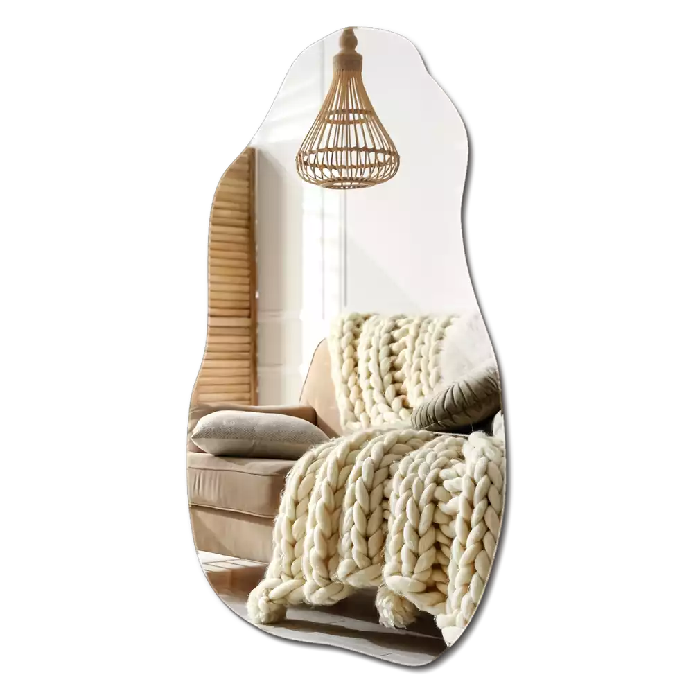 Organisk spegel i form av en fläck