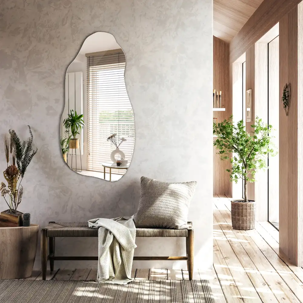 Organisk spegel i form av en fläck