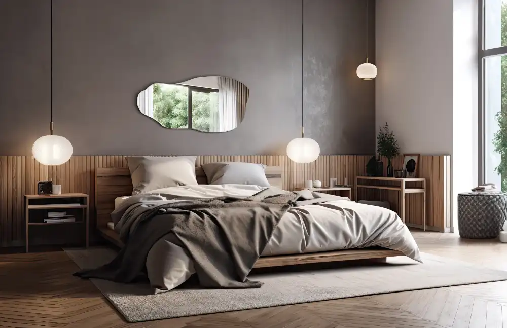 Organisk spegel i form av en fläck