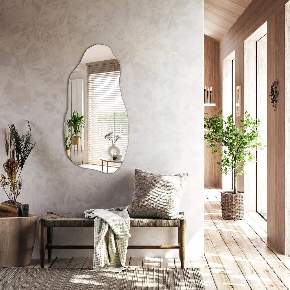 Organisk spegel i form av en fläck