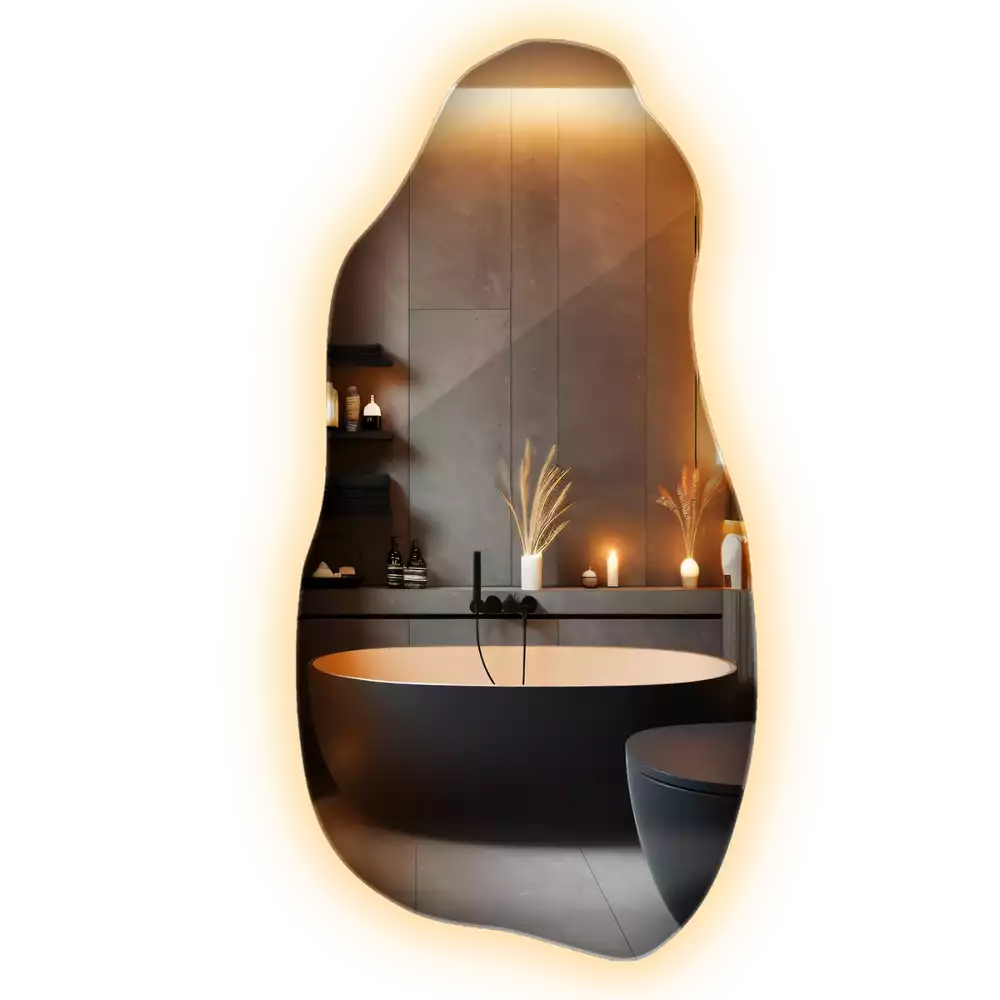 Organisk spegel stilren