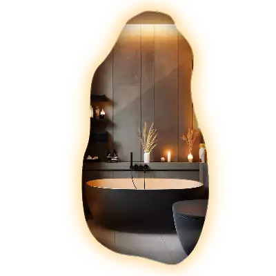 Organisk spegel stilren