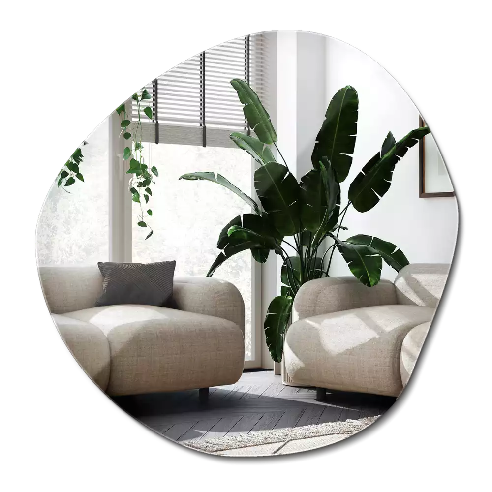 Organisk spegel molnformad