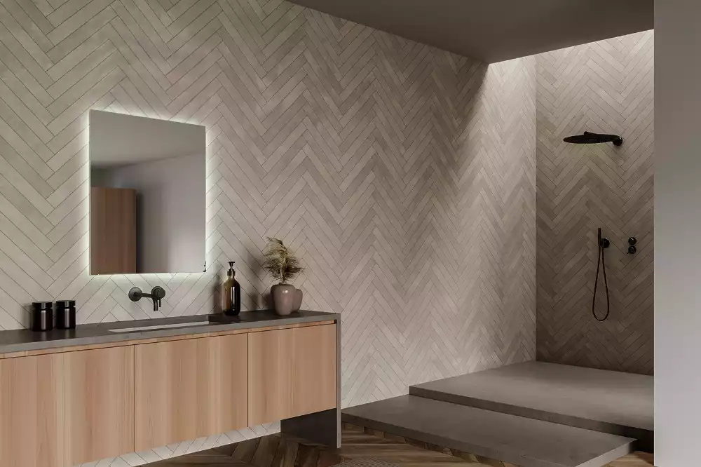 Fyrkantig spegel modern led