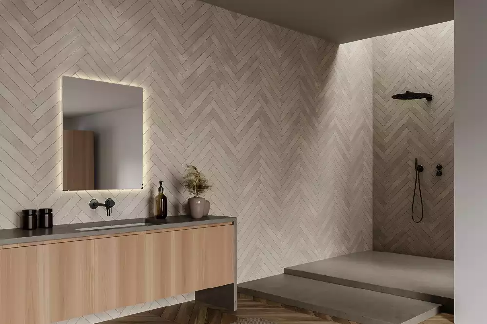 Fyrkantig spegel modern led