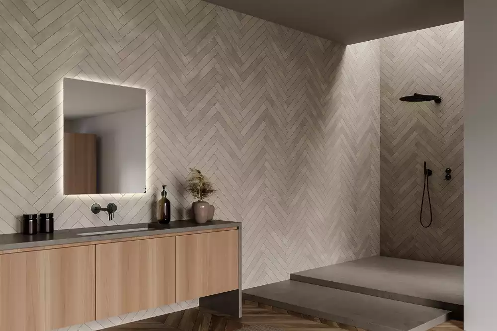 Fyrkantig spegel modern led