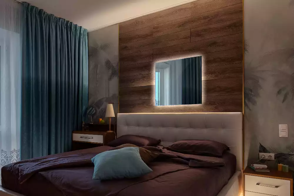 Fyrkantig spegel modern led