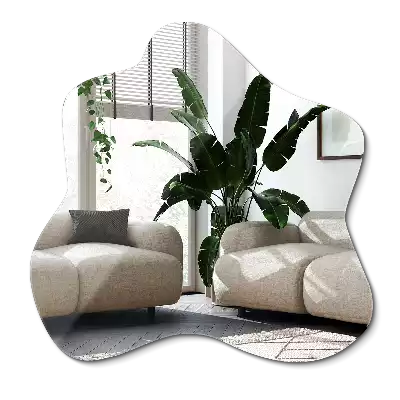 Spegel i form av en fläck