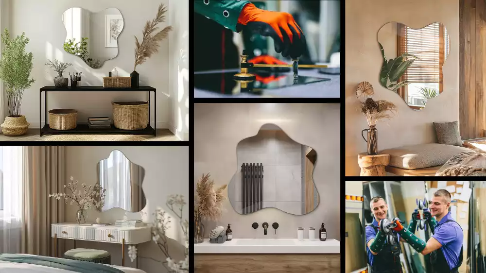 Spegel i form av en fläck