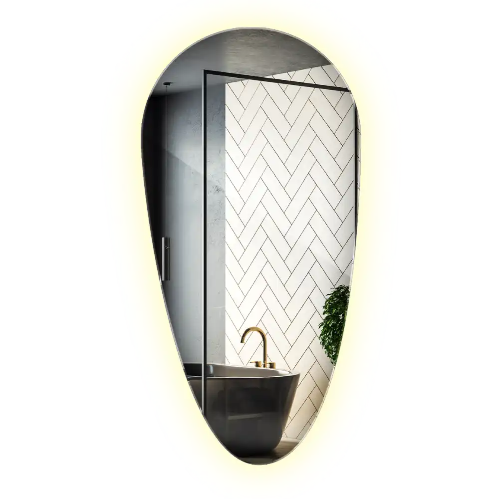 Led spegel droppformad