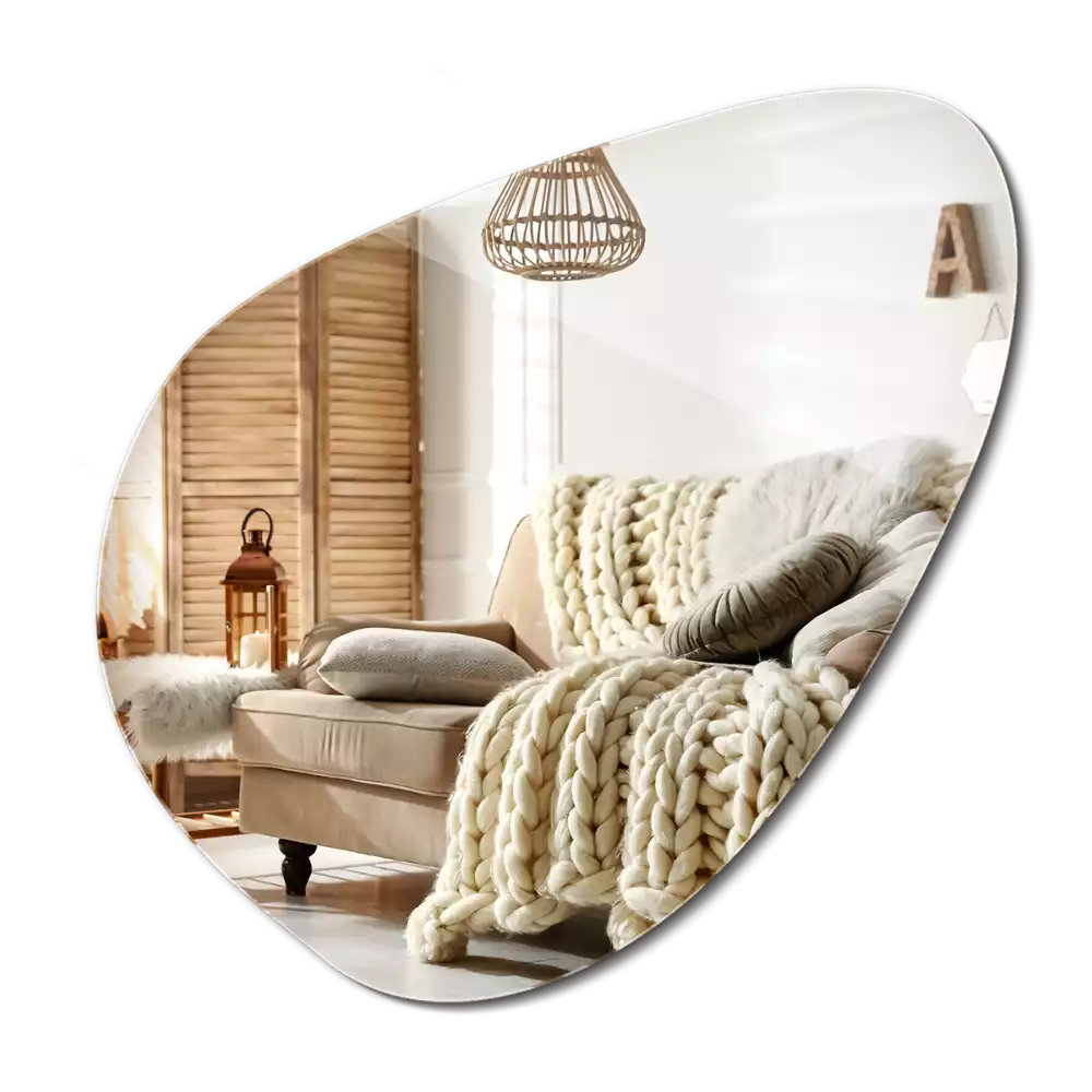 Spegel organisk form dekorativ