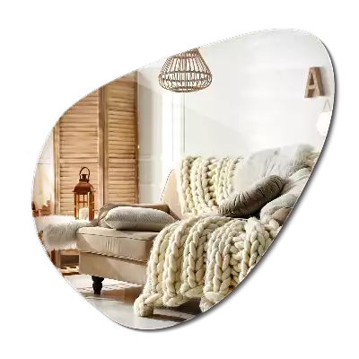 Spegel organisk form dekorativ