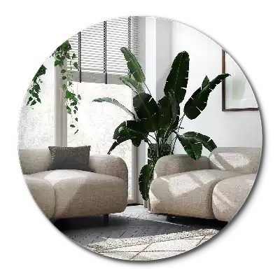 Rund spegel utan ram