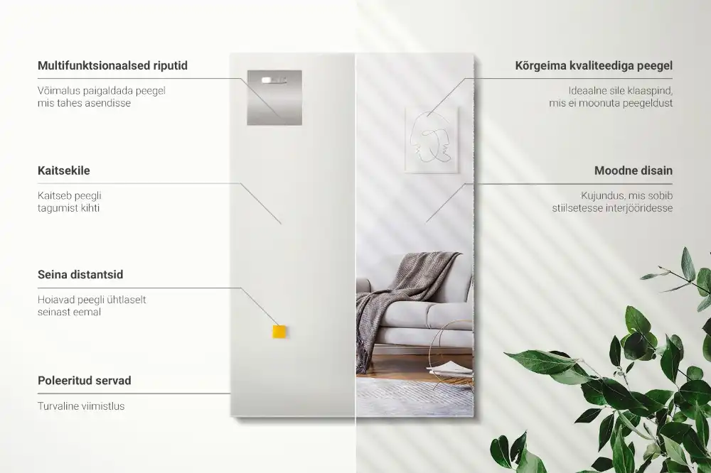 Rektangulär spegel klassisk