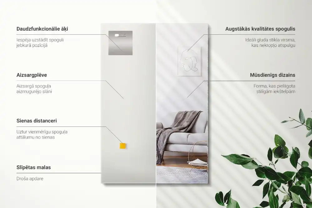 Rektangulär spegel klassisk