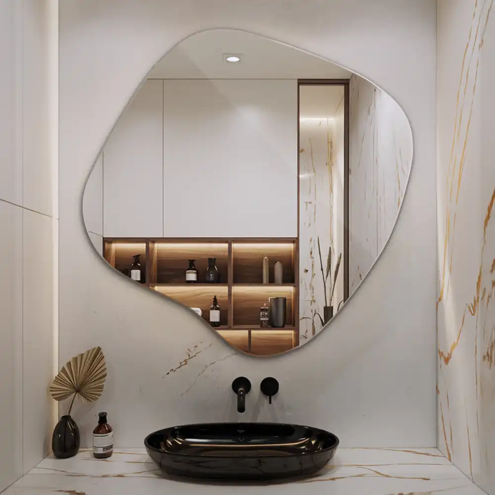 Spegel i form av en fläck iögonfallande tillbehör