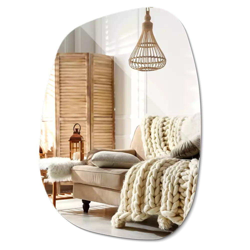 Organisk spegel elegant form