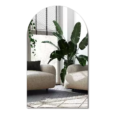 Halv-oval spegel unik design