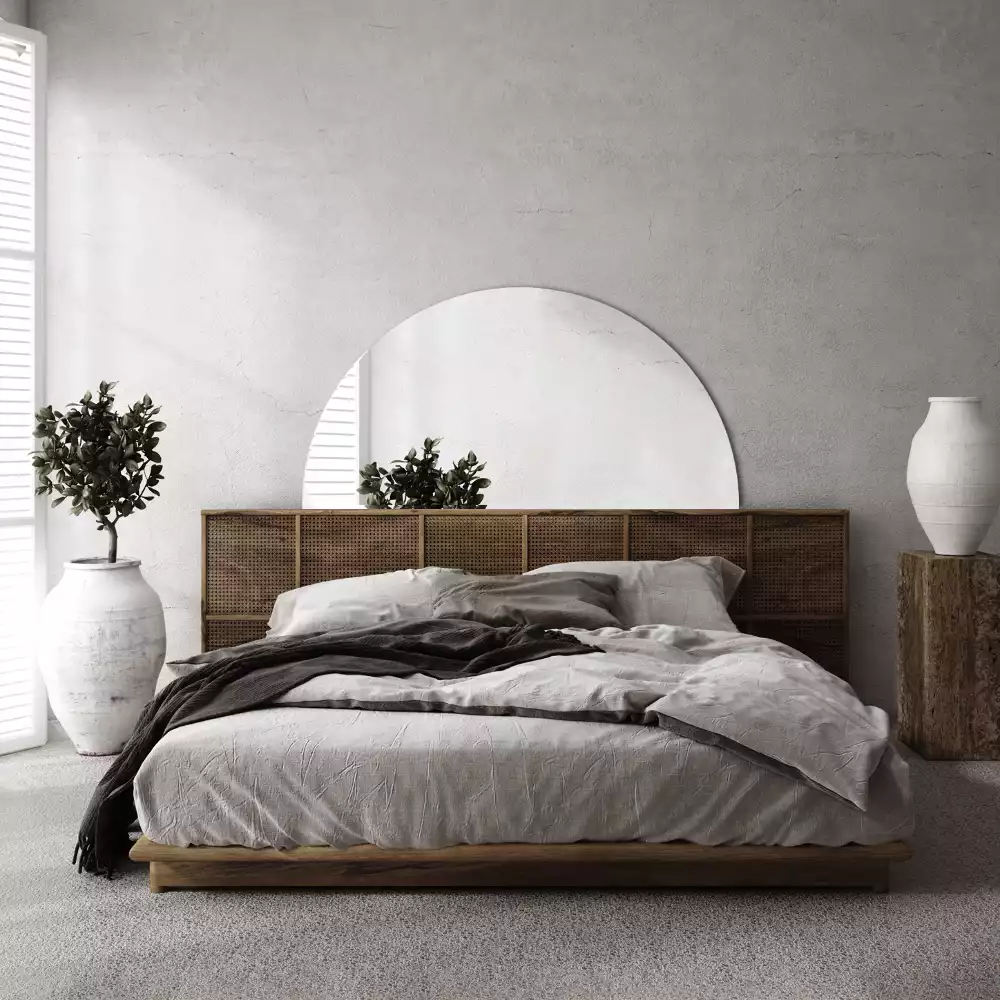 Spegel halvcirkel elegant