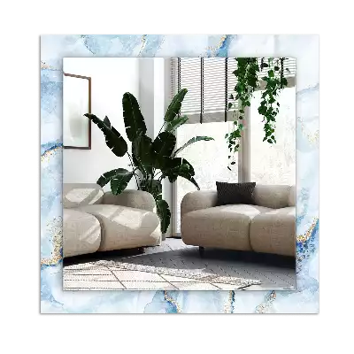 Rektangulär spegel med tryck Abstrakt marmormönster