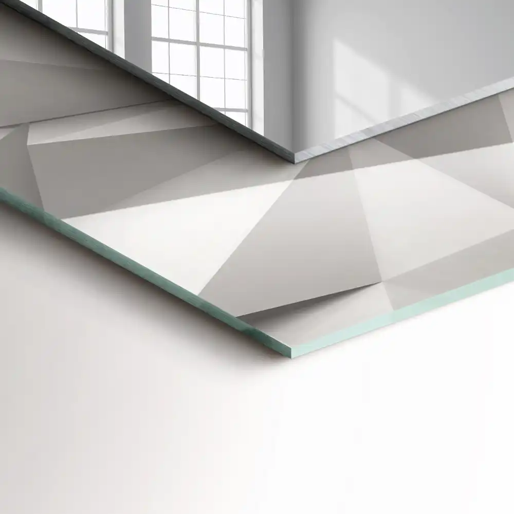 Dekorativ spegel med tryck Abstrakta geometriska former