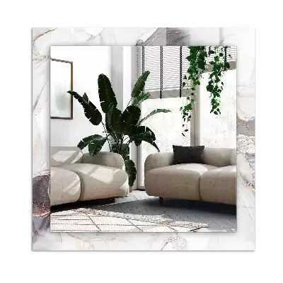 Dekorativ spegel med tryck Abstrakt marmorkonst