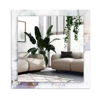 Rektangulär spegel med tryck Abstrakt marmorkonst