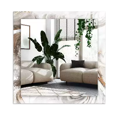 Dekorativ spegel med tryck Abstrakt marmormönster