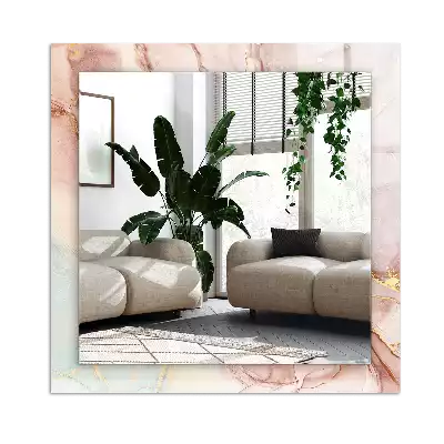 Dekorativ spegel med tryck Abstrakt akvarellkonst