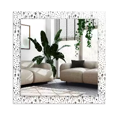 Rektangulär spegel med tryck Minimalistisk natur