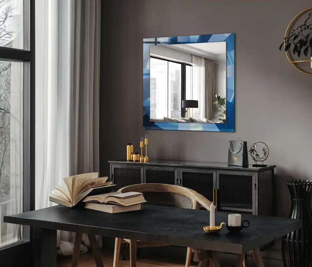 Dekorativ spegel med tryck Abstrakt tunnel