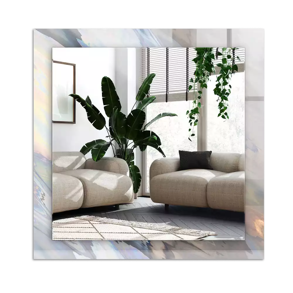 Dekorativ spegel med tryck Abstrakta färgglada mönster