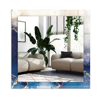 Dekorativ spegel med tryck Abstrakt plastkonst