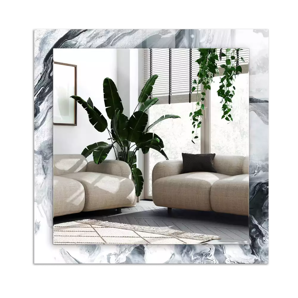 Dekorativ spegel med tryck Abstrakt målning sammansättning