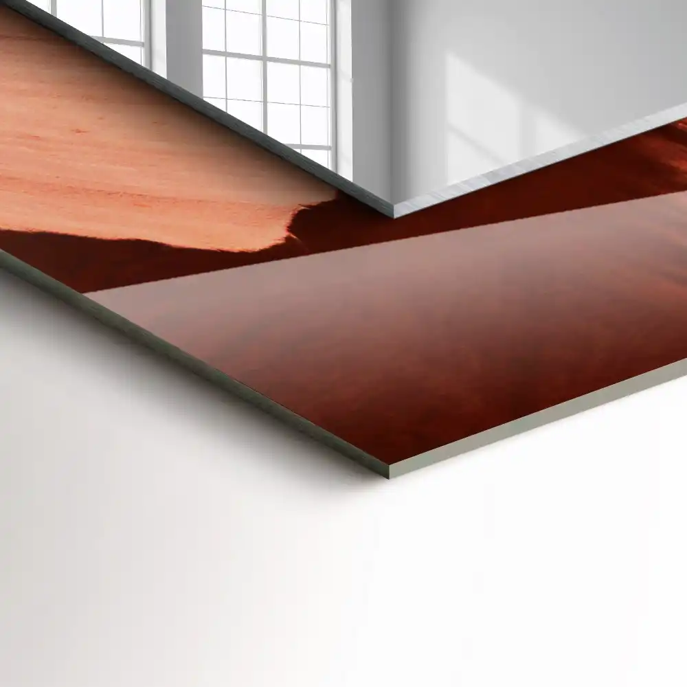 Dekorativ spegel med tryck Desert Canyon Rocks