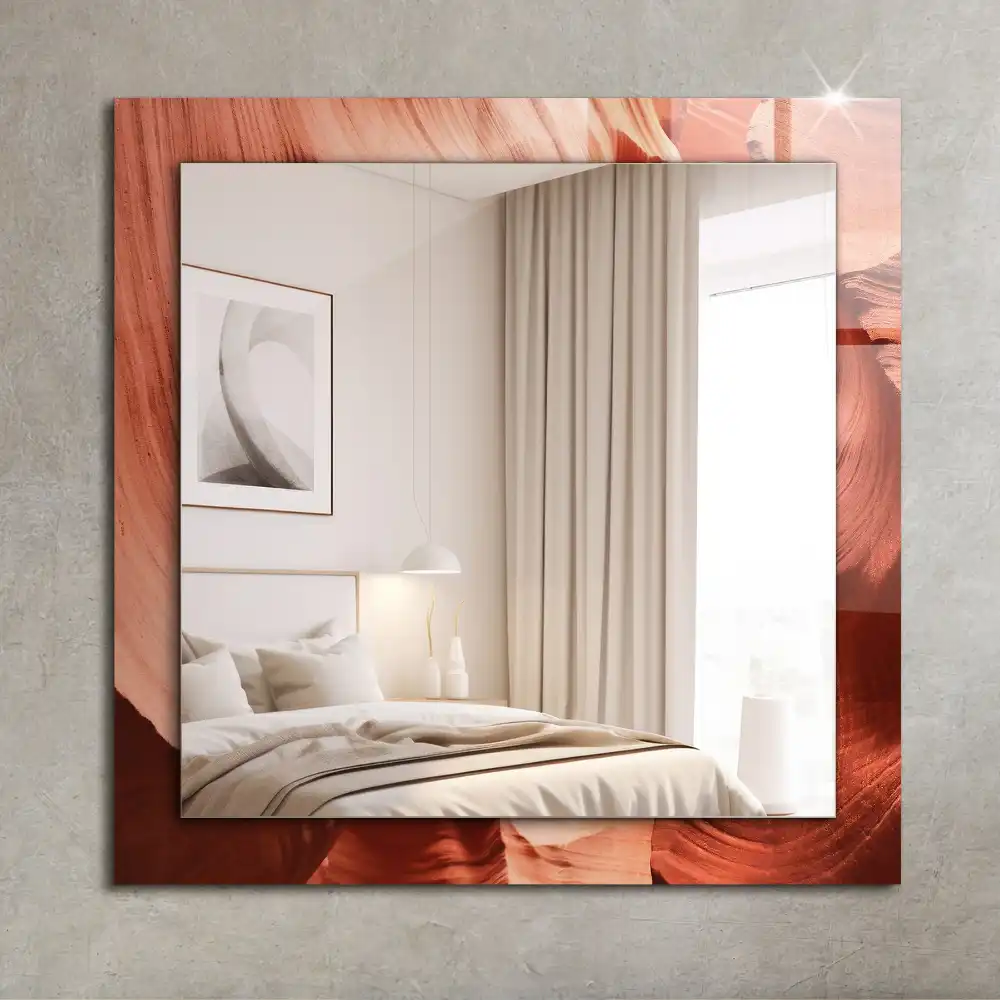 Dekorativ spegel med tryck Desert Canyon Rocks