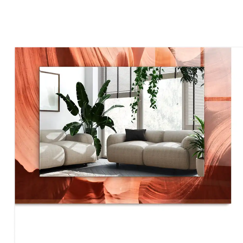 Dekorativ spegel med tryck Desert Canyon Rocks