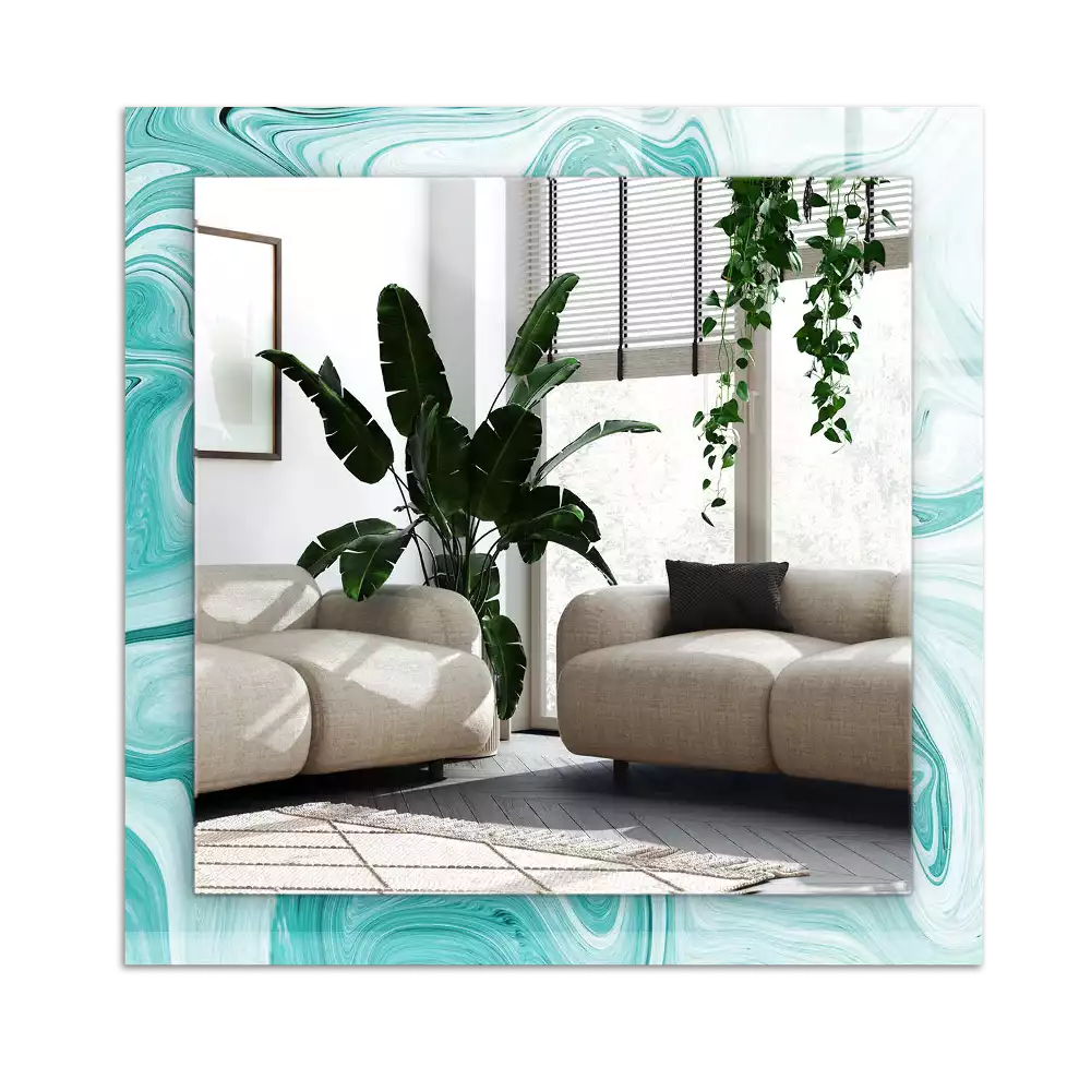 Dekorativ spegel med tryck Abstrakt marmormönster