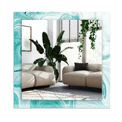 Dekorativ spegel med tryck Abstrakt marmormönster