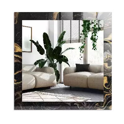 Rektangulär spegel med tryck Abstrakt marmormönster