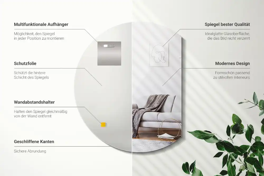 Halvmåne spegel original tillägg