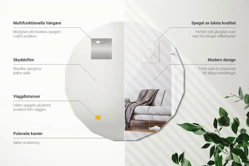 Geometrisk spegel original design