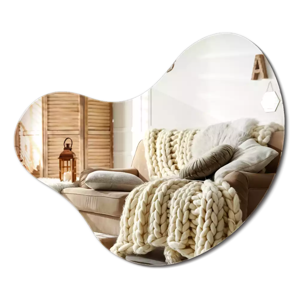 Spegel organisk form unikt tillbehör