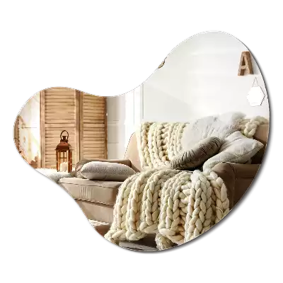 Spegel organisk form unikt tillbehör