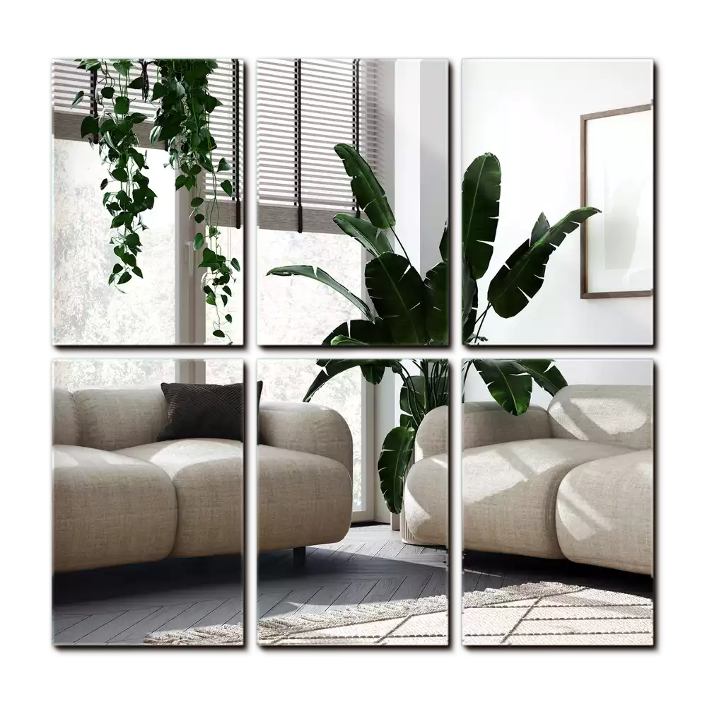 Rektangulära spegelplattor dekorativa