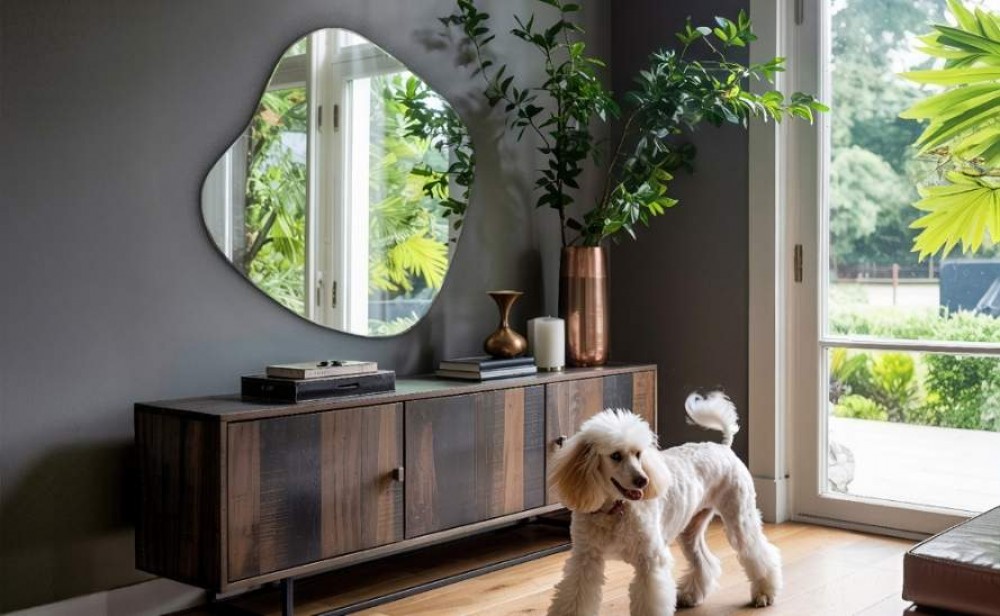 Spegel ovanför byrån i hallen - hur väljer man den?